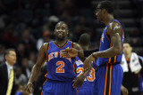 New York Knicks v Charlotte Bobcats: Amare Stoudemire and Raymond Felton Photographic Print by Streeter Lecka
