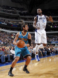 New Orleans Hornets v Dallas Mavericks: Marco Belinelli and DeShawn Stevenson Photographic Print by Layne Murdoch
