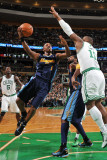 Denver Nuggets v Boston Celtics: Chauncey Billups and Glen Davis Photographic Print by Brian Babineau