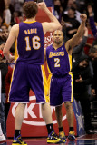 Los Angeles Lakers v Los Angeles Clippers: Derek Fisher and Pau Gasol Photographic Print by Stephen 