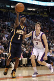 Indiana Pacers v Phoenix Suns: T.J. Ford and Goran Dragic Photographic Print by Christian Petersen
