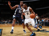 Memphis Grizzlies v Washington Wizards: Gilbert Arenas and Darrell Arthur Photographic Print by Ned Dishman