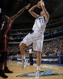 Miami Heat v Dallas Mavericks: Dirk Nowitzki and Dwyane Wade Photographic Print by Glenn James