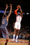 Charlotte Bobcats v New York Knicks: Amar'e Stoudemire and Tyrus Thomas Photographic Print by Nathaniel S. Butler
