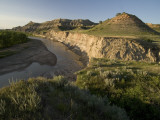 Little Missouri River Flows in Little Missouri National Grasslands Photographic Print by Phil Schermeister