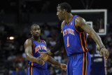 New York Knicks v Charlotte Bobcats: Amare Stoudemire and Raymond Felton Photographic Print by Streeter Lecka