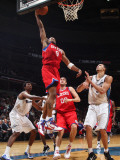 Philadelphia 76ers v Washington Wizards: Andre Iguodala and JaVale McGee Photographic Print by Ned Dishman