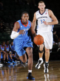 Tulsa 66ers v Texas Legends: Jerome Dyson and Matt Rogers Photographic Print by Layne Murdoch