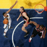 Portland Trail Blazers v Memphis Grizzlies: Rudy Gay, Sean Marks and Marcus Camby Photographic Print by Joe Murphy