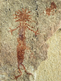 An Anthropomorphic Chumash Pictograph Above a Cave Entrance Photographic Print by Rich Reid