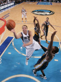Utah Jazz v Dallas Mavericks: Dirk Nowitzki and Paul Millsap Photographic Print by Glenn James