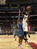 Washington Wizards v Toronto Raptors: Ed Davis and Alonzo Gee Photographic Print by Ron Turenne