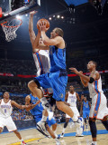 Dallas Mavericks v Oklahoma City Thunder: Dirk Nowitzki and Nenad Krstic Photographic Print by Layne Murdoch