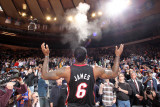 Miami Heat v New York Knicks: LeBron James Photographic Print by Nathaniel S. Butler