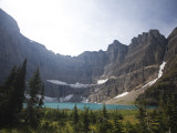 A Landscape Image of Iceberg Lake on a Sunny Day in Montana Photographic Print by Michael Hanson