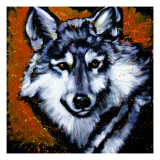 Grey Wolf Giclee Print