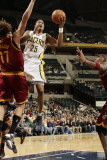 Cleveland Cavaliers  v Indiana Pacers: Brandon Rush and Anderson Varejao Photographic Print by Ron Hoskins
