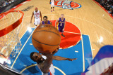 Los Angeles Lakers v Detroit Pistons: Ben Gordon and Devin Ebanks Photographic Print by Allen Einstein