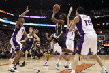 Indiana Pacers v Phoenix Suns: T.J. Ford, Goran Dragic and Channing Frye Photographic Print by Christian Petersen