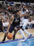 Utah Jazz v Dallas Mavericks: Ronnie Price and Jason Terry Photographic Print by Glenn James
