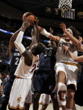 Memphis Grizzlies v Cleveland Cavaliers: Rudy Gay, Zach Randolph, J.J. Hickson and Anderson Varejao Photographic Print by David Liam Kyle