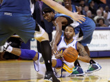 Minnesota Timberwolves v Golden State Warriors: Corey Brewer and Acie Law Photographic Print by Ezra Shaw