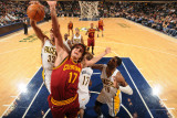 Cleveland Cavaliers  v Indiana Pacers: Anderson Varejao and Danny Granger Photographic Print by Ron Hoskins
