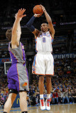 Phoenix Suns v Oklahoma City Thunder: Russell Westbrook and Goran Dragic Photographic Print by Layne Murdoch