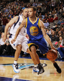 Golden State Warriors v Dallas Mavericks: Stephen Curry and Jason Kidd Photographic Print by Danny Bollinger
