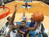 Los Angeles Lakers v Minnesota Timberwolves: Ron Artest Photographic Print by David Sherman