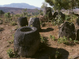 2000 Year Old Stone Jars in the Plain of Jars Photographic Print by Alison Wright