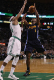 Denver Nuggets v Boston Celtics: Chauncey Billups and Paul Pierce Photographic Print by Elsa 