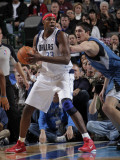 Minnesota Timberwolves v Dallas Mavericks: Brendan Haywood and Darko Milicic Photographic Print by Glenn James