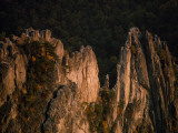 Sunlight Strikes a Sheer Cliff in the Fall Photographie par Jodi Cobb