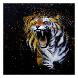 Roaring Tiger Giclee Print