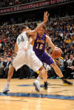 Los Angeles Lakers v Washington Wizards: Pau Gasol and JaVale McGee Photographic Print by Andrew Bernstein