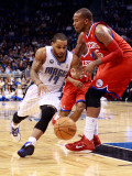 Philadelphia 76ers v Orlando Magic: Jameer Nelson and Marreese Speights Photographic Print by Sam Greenwood