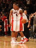 Houston Rockets v Toronto Raptors: Sonny Weems and DeMar DeRozan Photographic Print by Ron Turenne