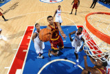 Cleveland Cavaliers  v Philadelphia 76ers: Ramon Sessions, Jrue Holiday and Evan Turner Photographic Print by Jesse D. Garrabrant