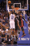 Miami Heat v Orlando Magic: Dwight Howard and Dwyane Wade Photographic Print by Mike Ehrmann