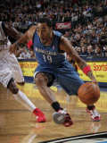 Minnesota Timberwolves v Dallas Mavericks: Wayne Ellington and Jason Terry Photographic Print by Glenn James