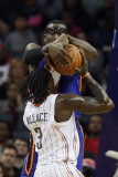 New York Knicks v Charlotte Bobcats: Amare Stoudemire and Gerald Wallace Photographie par Streeter Lecka