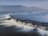 Morning Fog Shrouds the Hills Surrounding the Grimersta River Photographic Print by Jim Richardson