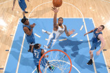 Minnesota Timberwolves v Denver Nuggets: Gary Forbes and Corey Brewer Photographic Print by Garrett Ellwood