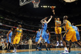 Oklahoma City Thunder v New Orleans Hornets: David West and Nick Collison Photographic Print by Layne Murdoch