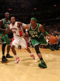 Boston Celtics v Toronto Raptors: Paul Pierce and Sonny Weems Photographic Print by Ron Turenne