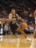 Indiana Pacers v Miami Heat: Brandon Rush Photographic Print by Mike Ehrmann