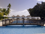 A Pool at a Desroches Island Resort Hotel Photographic Print by Alison Wright