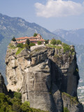 The Agia Trias Monastery Located on One of the Meteora Peaks Photographic Print by Richard Nowitz