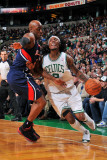 Atlanta Hawks v Boston Celtics: Marquis Daniels Fotografisk trykk av Steve Babineau Atlanta Hawks v Boston Celtics: Marquis Daniels Fotografisk trykk av Steve Babineau